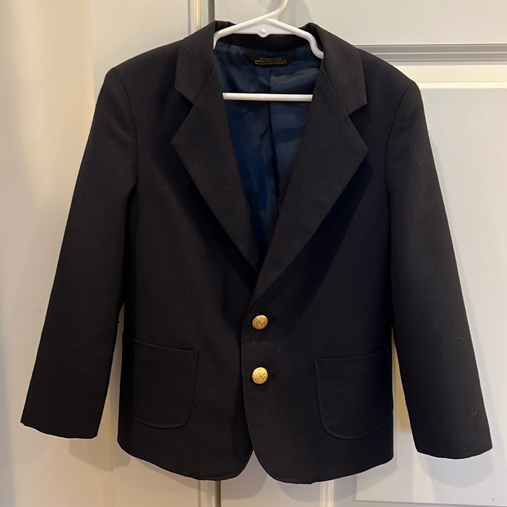 Boys navy blue blazer (size 6) and ties